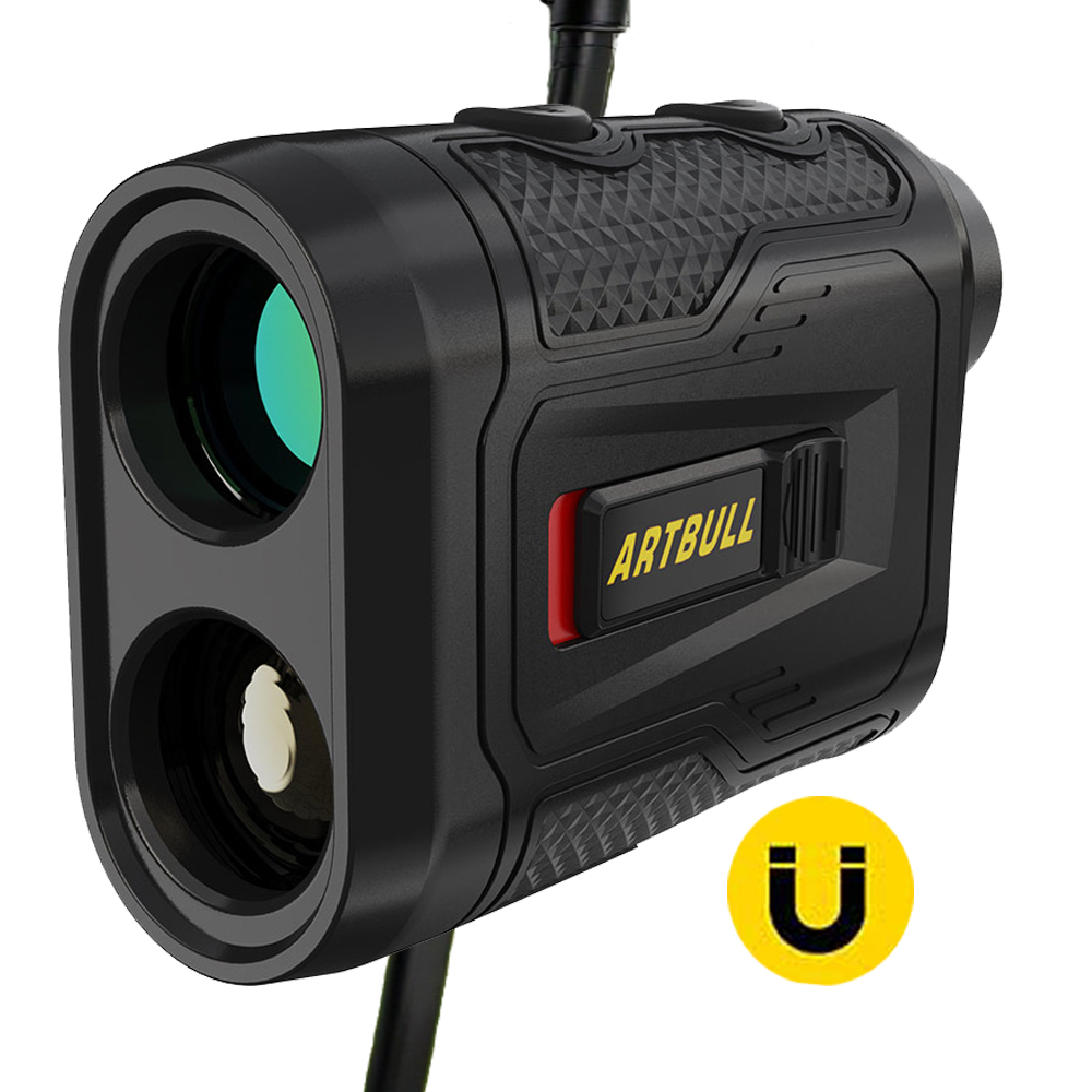 Rangefinder Laser Golf - 充電式傾斜補正機能付きフラッグロック振動距離計 650m レーザー距離計 ゴルフマグネット
