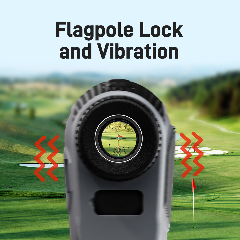 1090ヤードレーザー距離計 ゴルフ用、旗ロック機能付きゴル - Rangefinder Laser Golf のレビューと価格