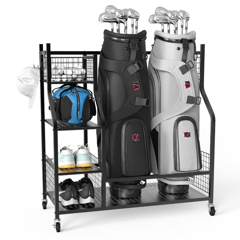 ゴルフバッグ収納ラック、クラブディスプレイスタンド、ガレージ - Golf Equipment Manufacturers のレビューと価格
