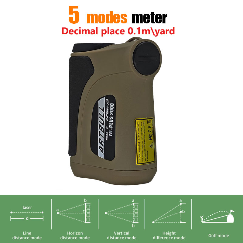 2000m長距離レーザー距離計単眼鏡屋外距離計ゴルフハンティ - Rangefinder Laser Golf のレビューと価格